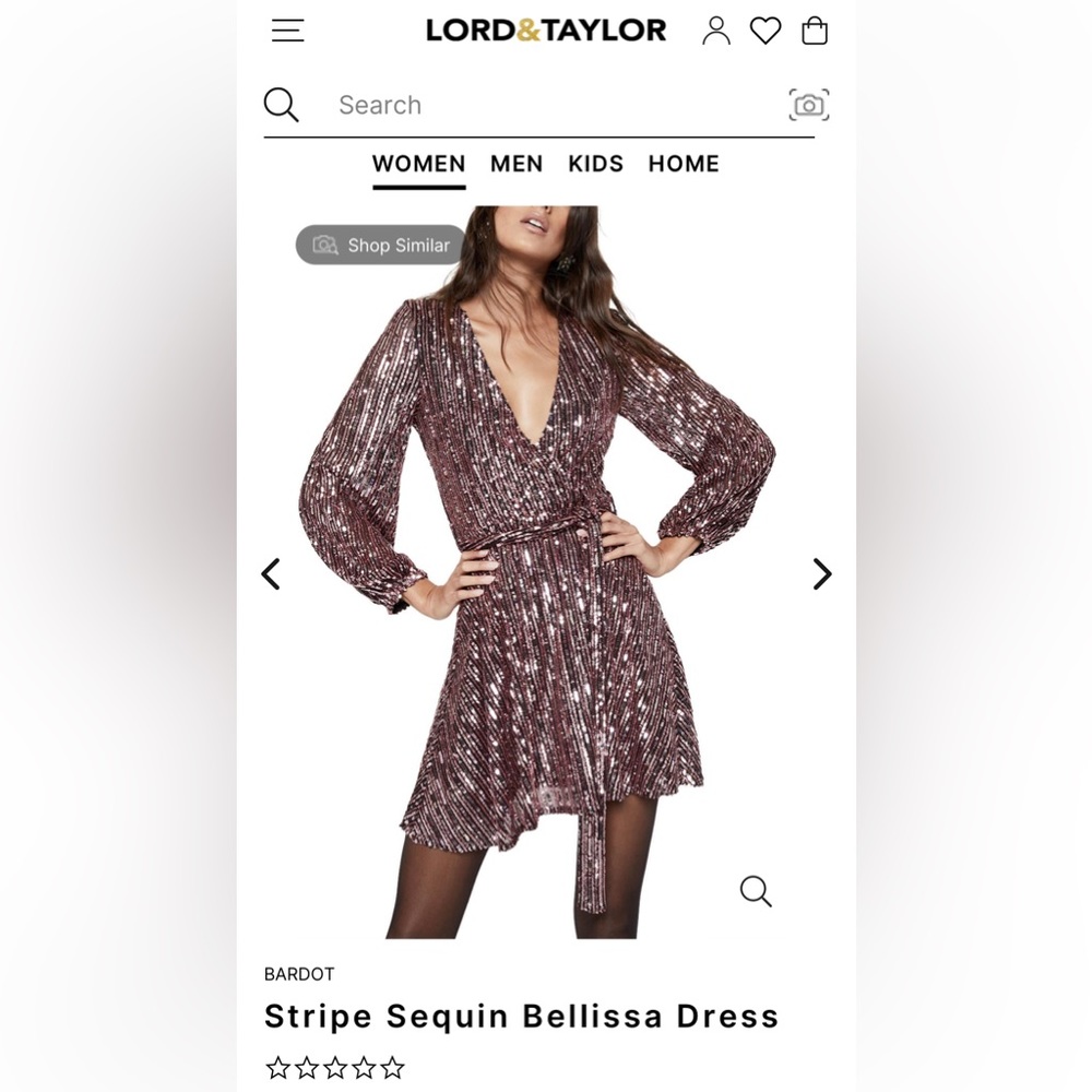 Bardot Stripe Sequin Bellissa Dress size S